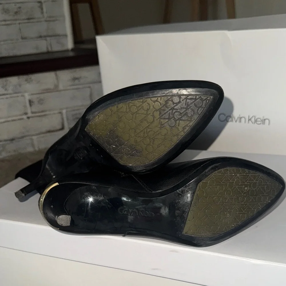 Calvin Klein Women's Black Knee-High Boots - Picture 4 of 5